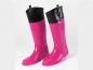 Preview: Regen-Stiefel und Reit-Stiefel Harlequin Pink-Schwarz