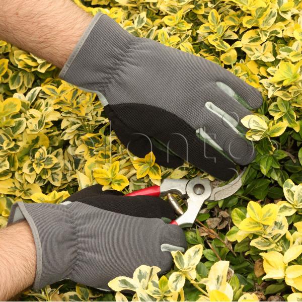 Handschuhe "planto Flex" mit Leder, Gr. L