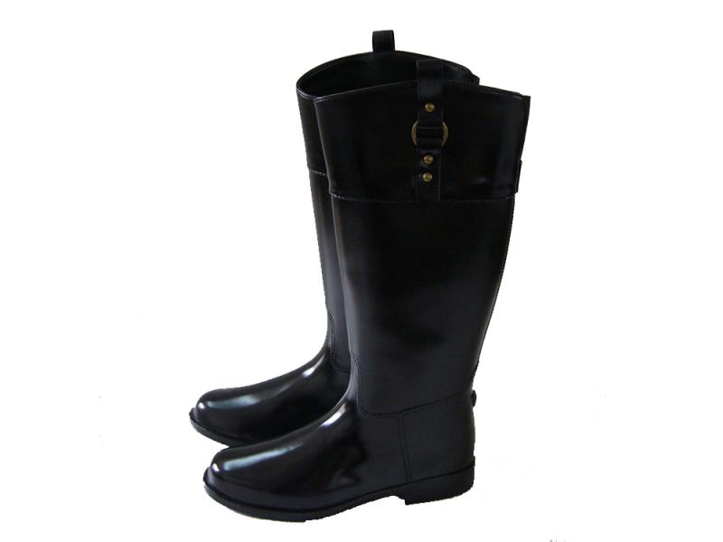 Regen-Stiefel und Reit-Stiefel Harlequin Schwarz